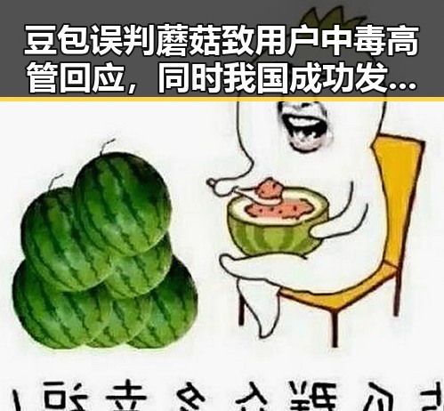 豆包误判蘑菇致用户中毒高管回应，同时我国成功发射千帆极轨卫星助力太空探索