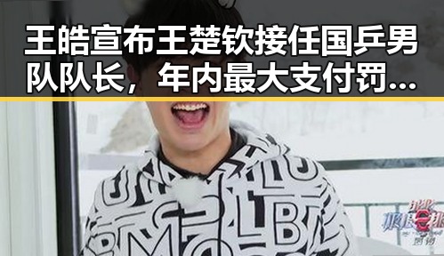 王皓宣布王楚钦接任国乒男队队长，年内最大支付罚单引发关注